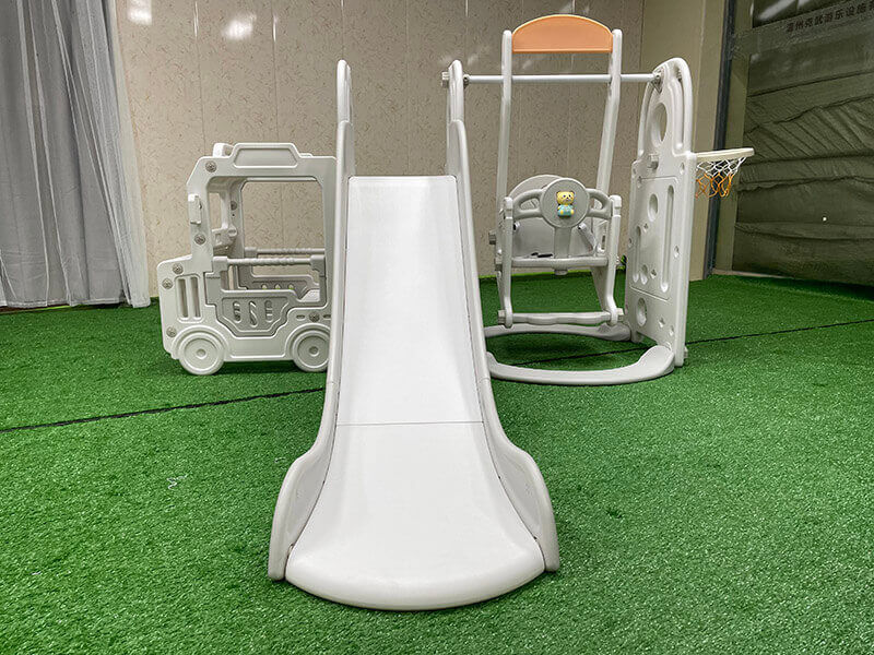 kids bus slide and swing set for outdoor playground equipment export