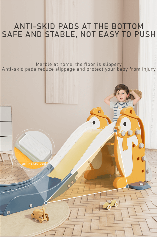 Fireflowery Toddler Slide, ASTM Approved, PE Folding Baby Slide Freestanding Climber For Indoor Outdoor Pool Ball Pit Easy Set Up Kids Slide For Toddlers 1 3 43 5l15 5w27 5h