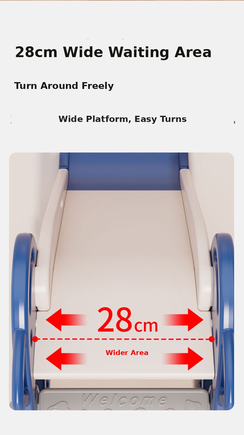 Folding Shark Kids Slide for Toddlers Indoor Baby Slide with 109cm Slide, Kids Playground Equipment for Home Kindergarten 22 shark slide detail