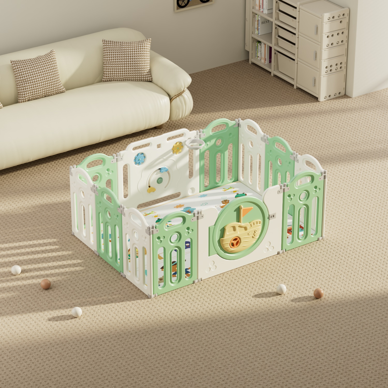 main_01 Pirate ship foldable playpen