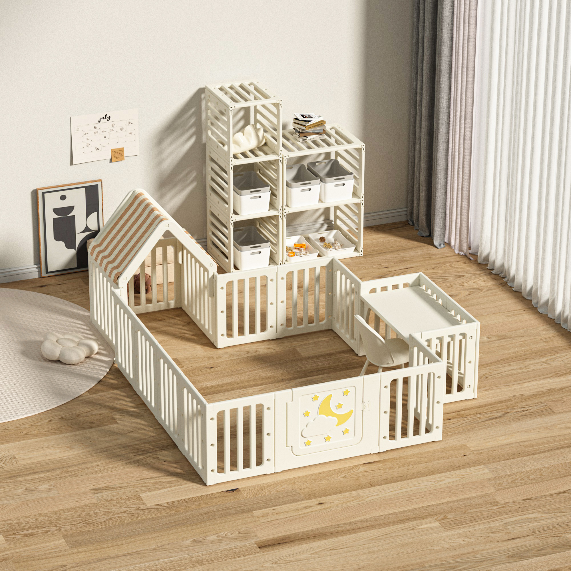 main_02 Moon star kids playpen playhouse