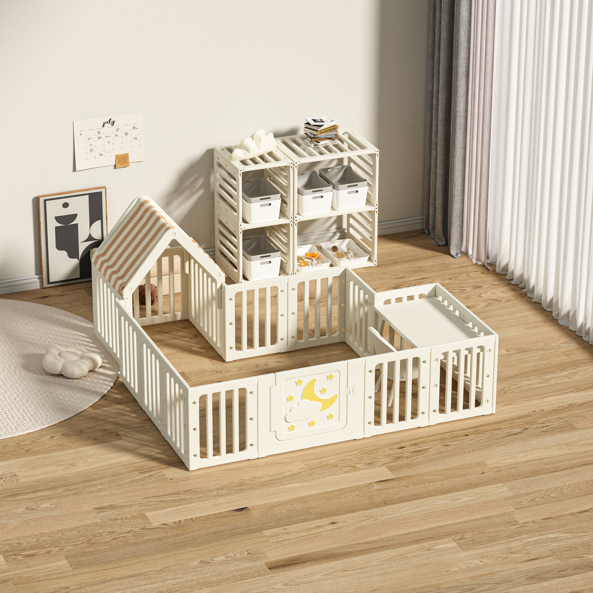 main_03 Moon star kids playpen playhouse