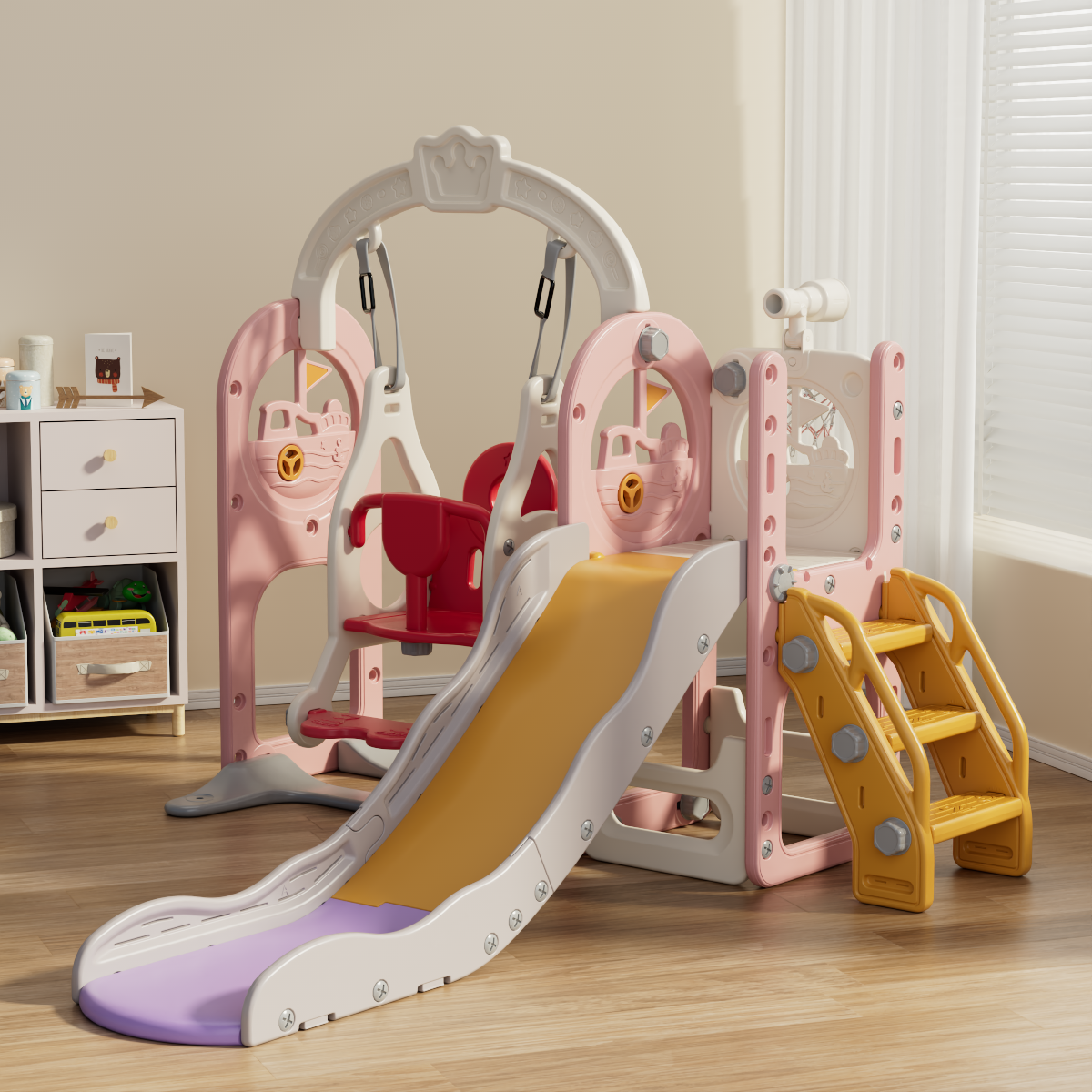 main_03 Ship slide with slide combo kids playground