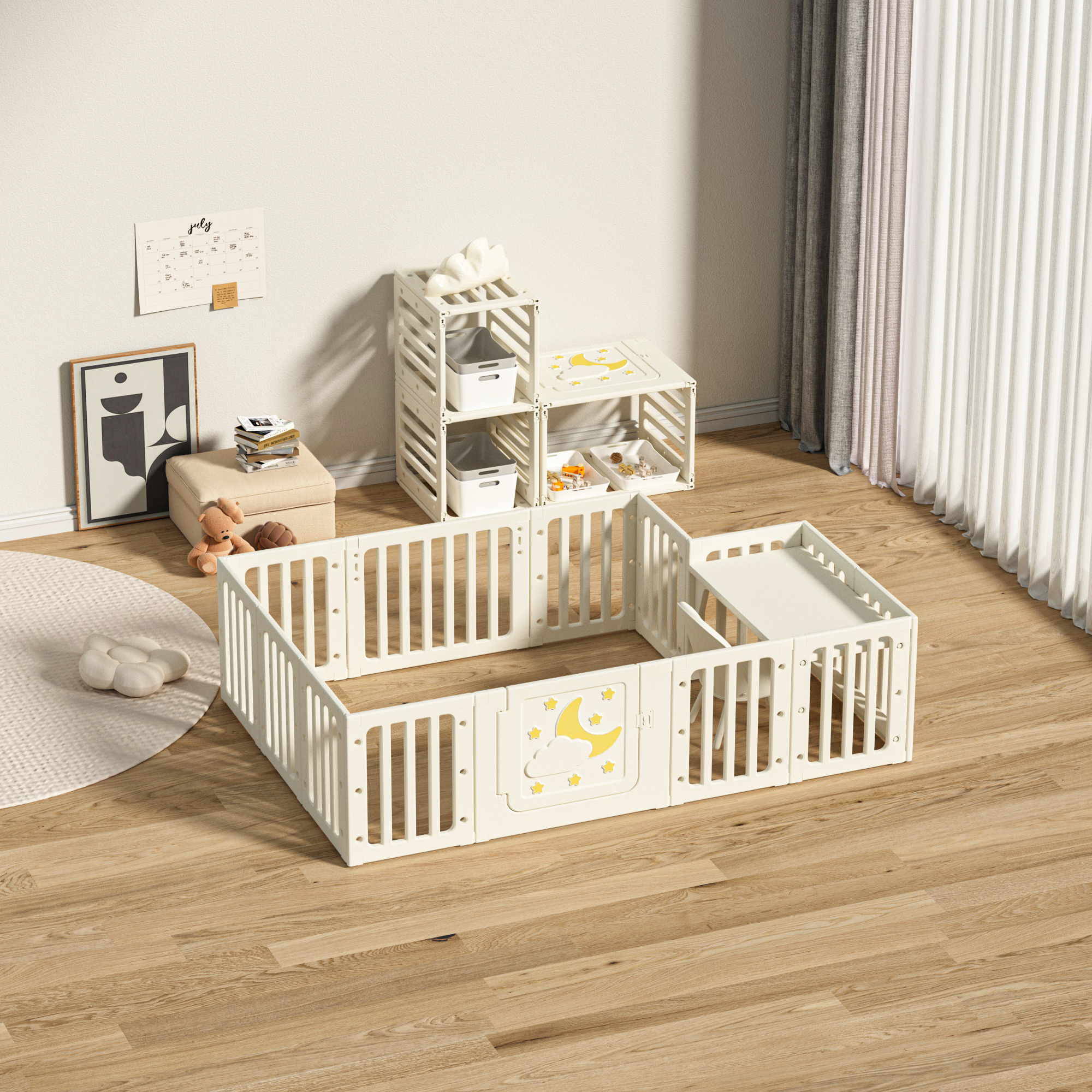 main_04 Moon star kids playpen playhouse