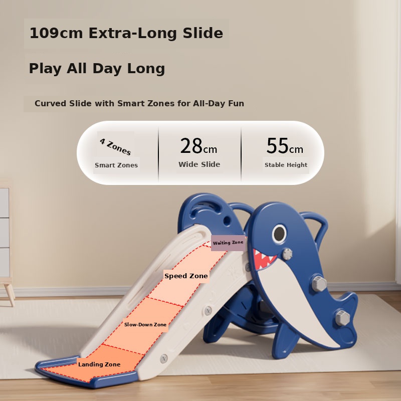 main_04 Shark foldable kids slide