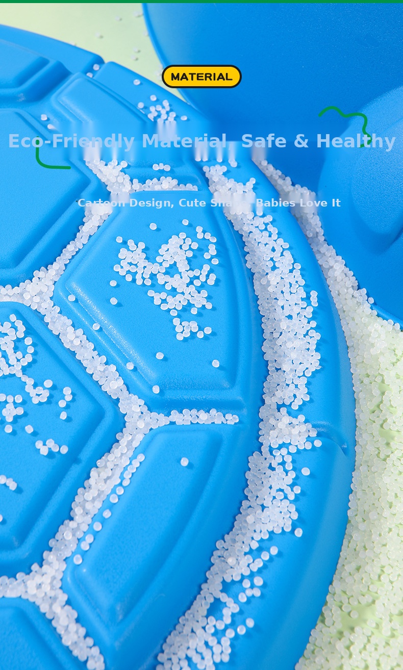 Turtle kids sand and water play pool detail 2
