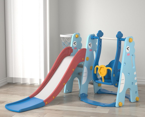 Kids Dinosaur Slide and Swing Set – 3-in-1 Slide with Swing & Basketball Hoop for Toddlers, Indoor Outdoor Play 6 main 01 3