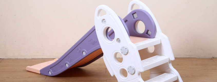 Rocket design kids slide for toddlers indoor baby slide