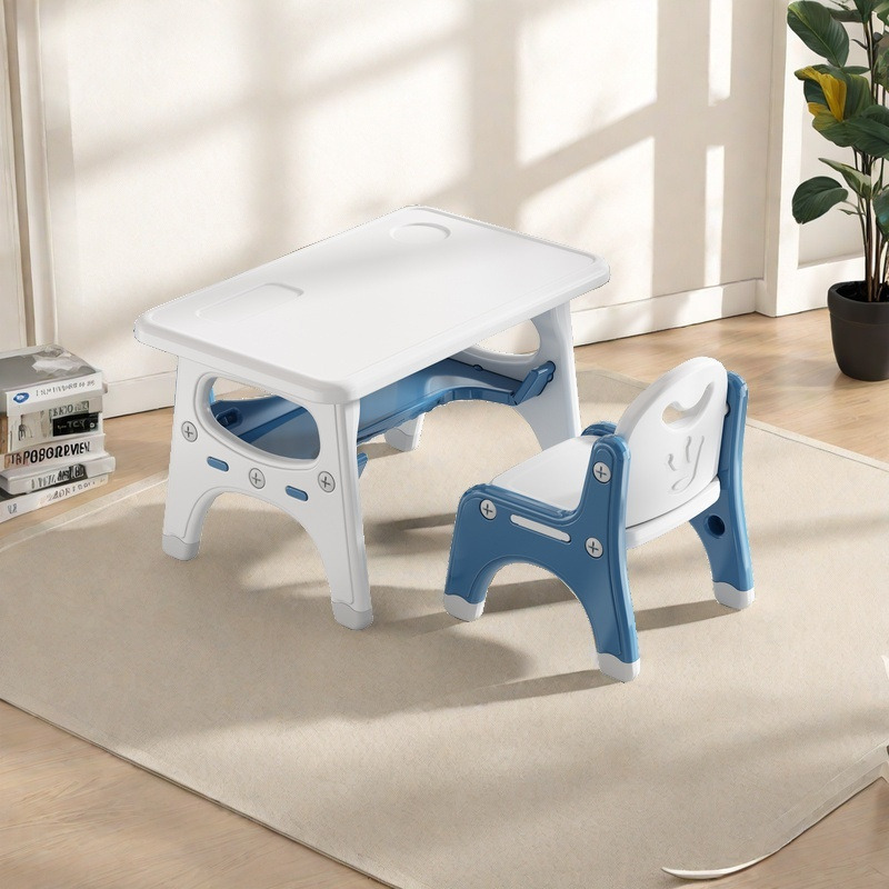 main_02_u kids plastic activity table and chair set with storage shelf