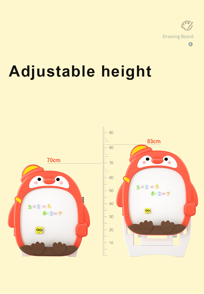 penguin kids art easel drawing board for toddlers magnetic easel