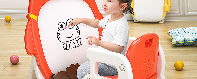Penguin kids art easel drawing board
