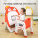 Penguin Kids Art Easel Drawing Board – Folding Magnetic Art Easel with Storage Basket, Adjustable Height & Drawing Accessories 13 Penguin kids art easel drawing board